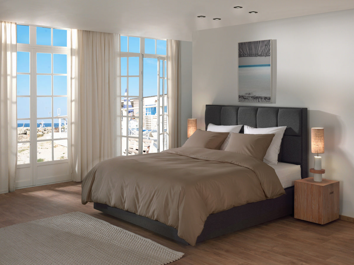 Yellow Dekbedovertrek Suite Casablanca Plaza Taupe - 100% Katoen