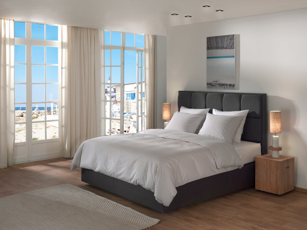 Yellow Dekbedovertrek Suite Casablanca Vaporous Grey - 100% Katoen