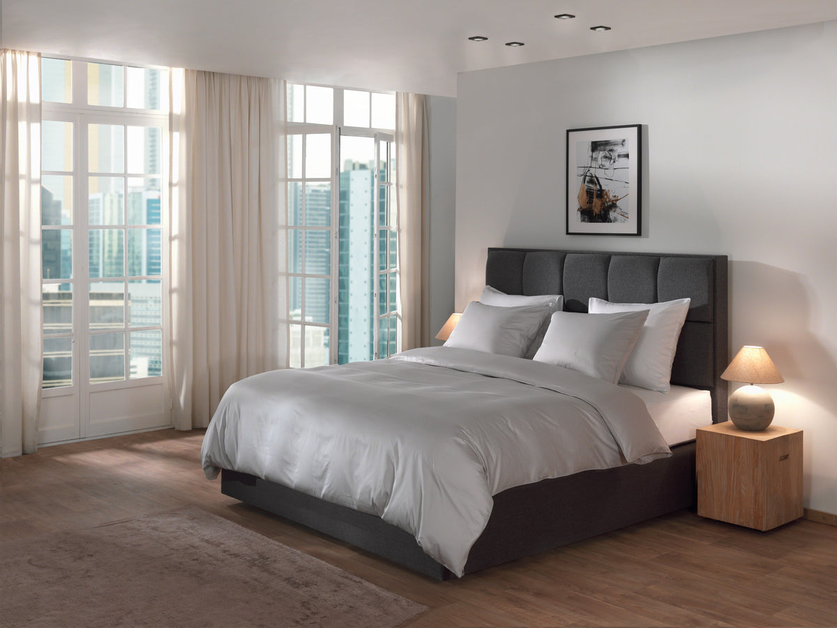 Yellow Dekbedovertrek Suite Dubai Vaporous Grey - 100% Katoen-Satijn