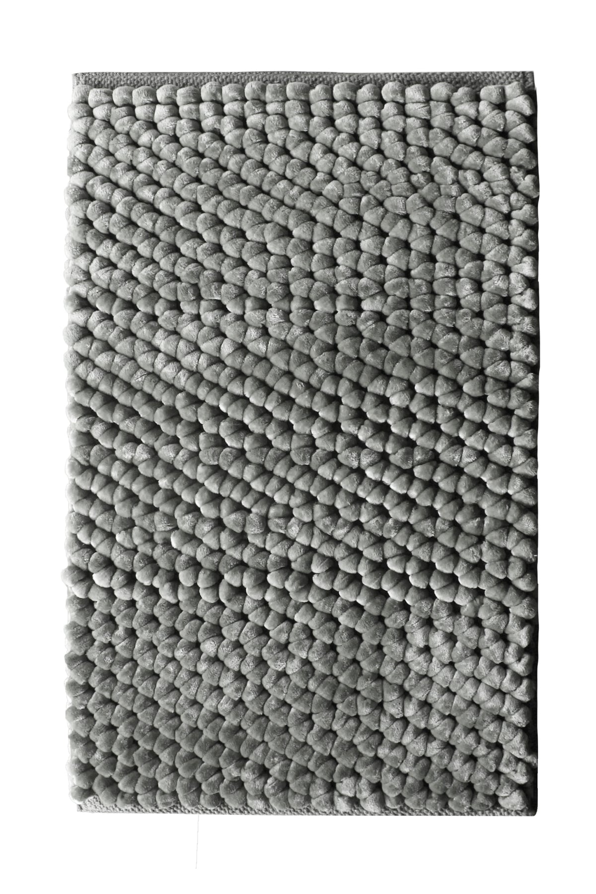 Heckettlane Badmat Lusso Ash Grey - 15% Katoen 85% Polyester