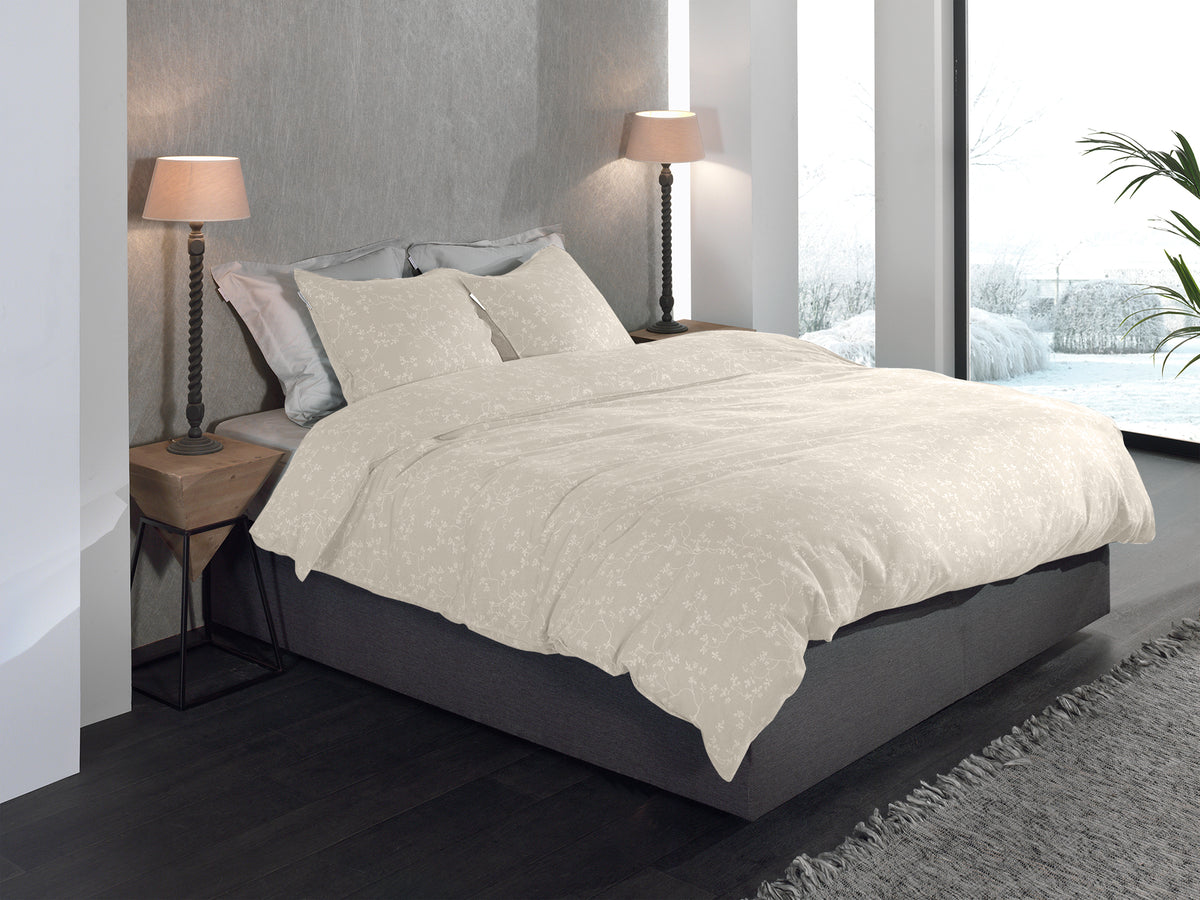 Heckettlane Dekbedovertrek Alloro Desert Sand - 100% Katoen-Flanel