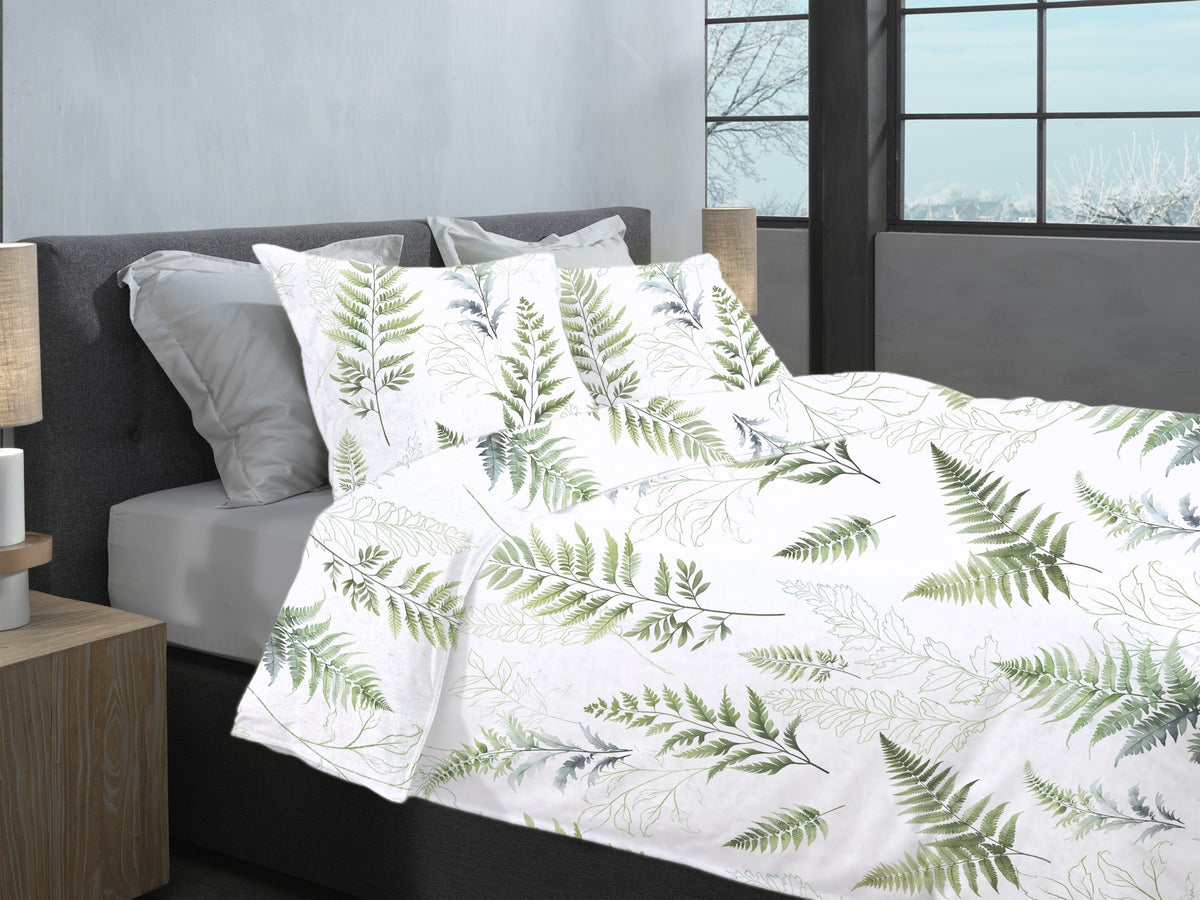 Heckettlane Dekbedovertrek Zeno White - 100% Katoen-Flanel