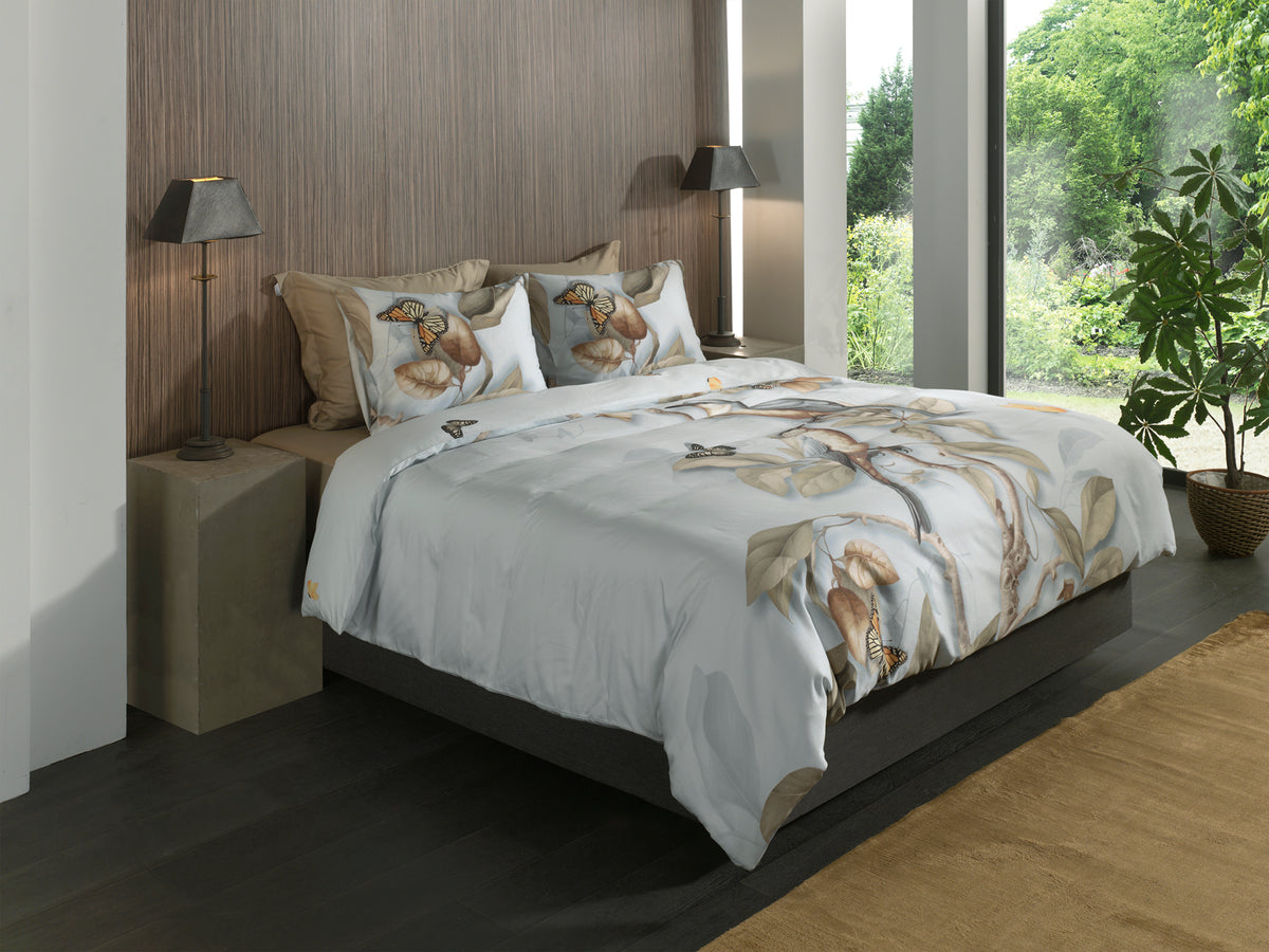 Heckettlane Dekbedovertrek Daina Light Blue - 100% Katoen-Satijn