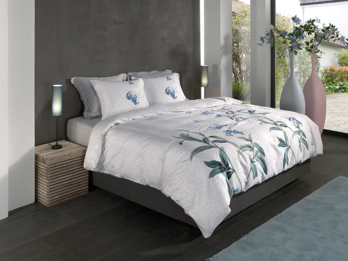 Heckettlane Dekbedovertrek Lacie Light Grey - 100% Katoen-Satijn