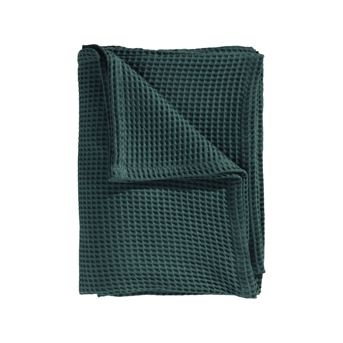 Heckettlane Sprei Wafel Army Green - 65% Gerecycled Katoen 35% Andere Vezels
