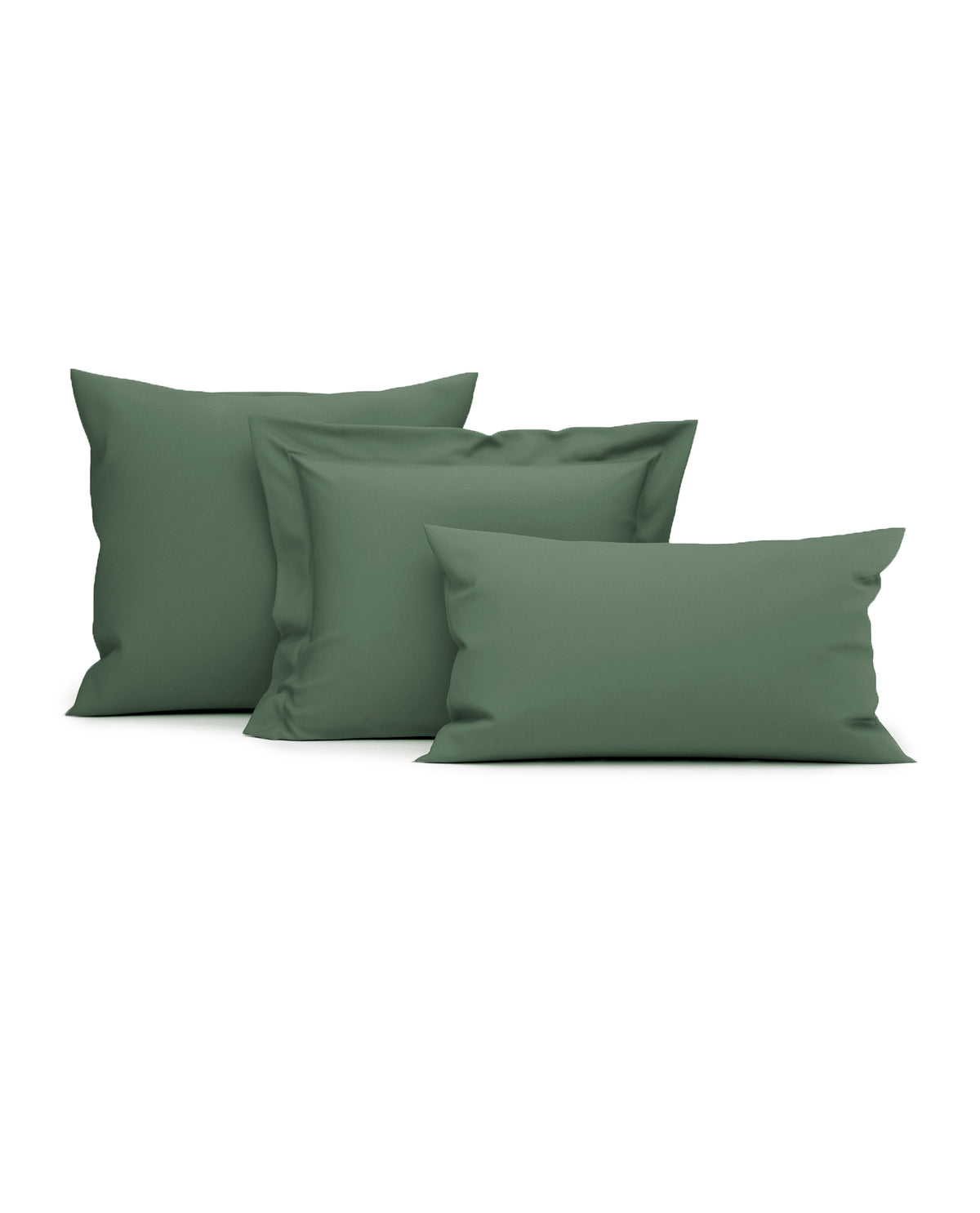Heckettlane Kussensloop Elementi Calla Green - 100% Katoen-Satijn