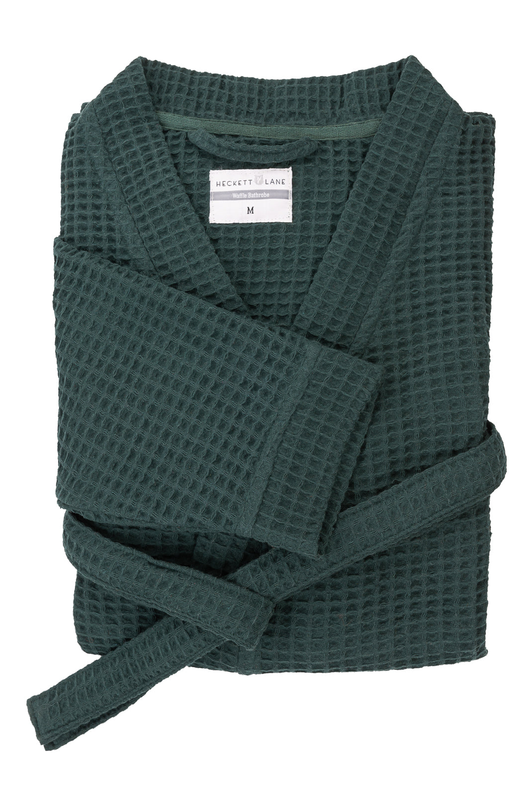 Heckettlane Badjas Wafel Army Green - 65% Gerecycled Katoen 35% Andere Vezels