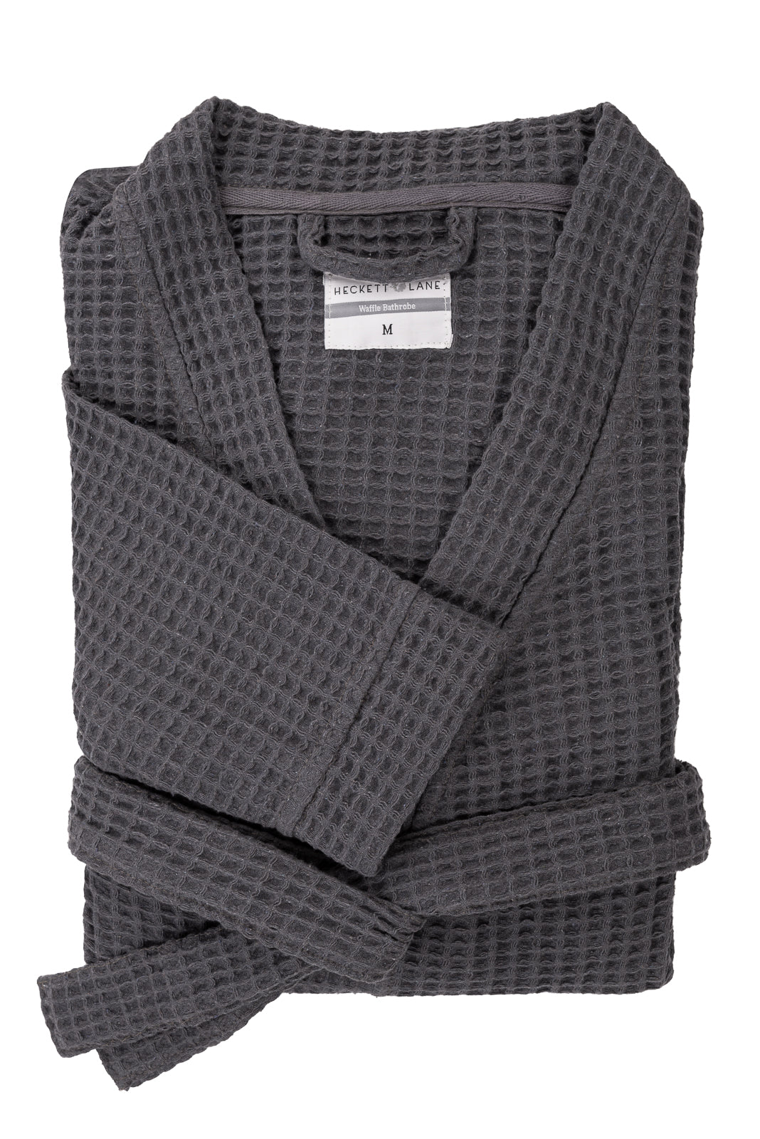 Heckettlane Badjas Wafel Steel Grey - 65% Gerecycled Katoen 35% Andere Vezels