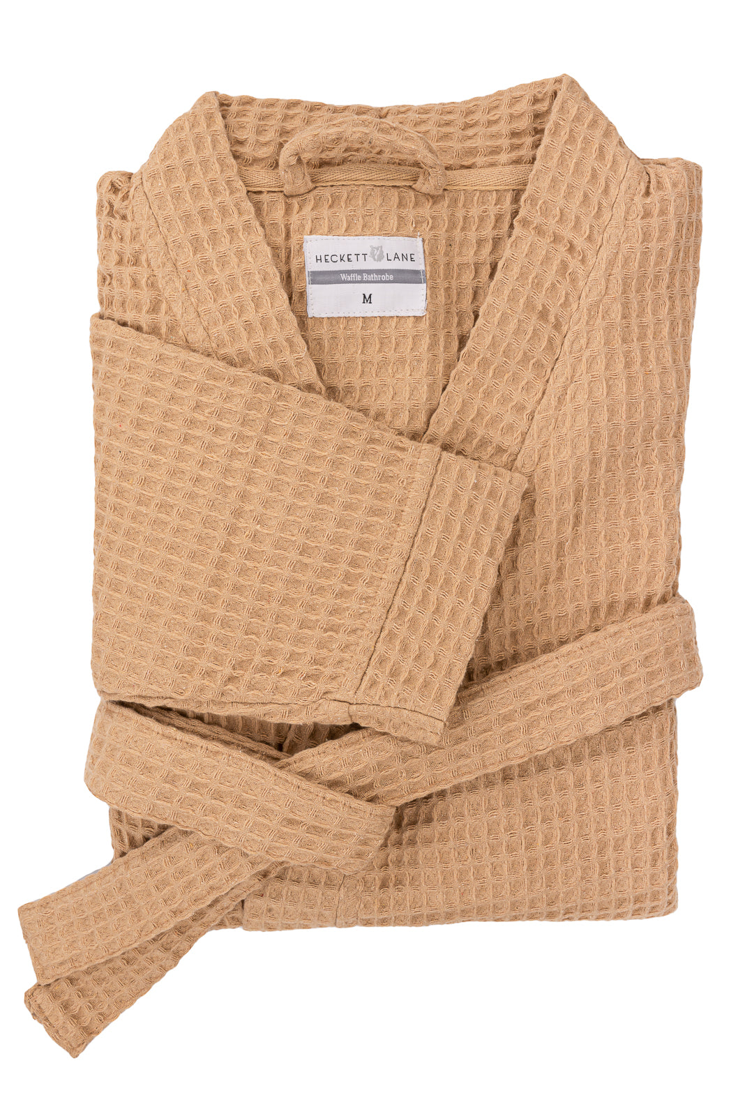 Heckettlane Badjas Wafel Pale Khaki - 65% Gerecycled Katoen 35% Andere Vezels