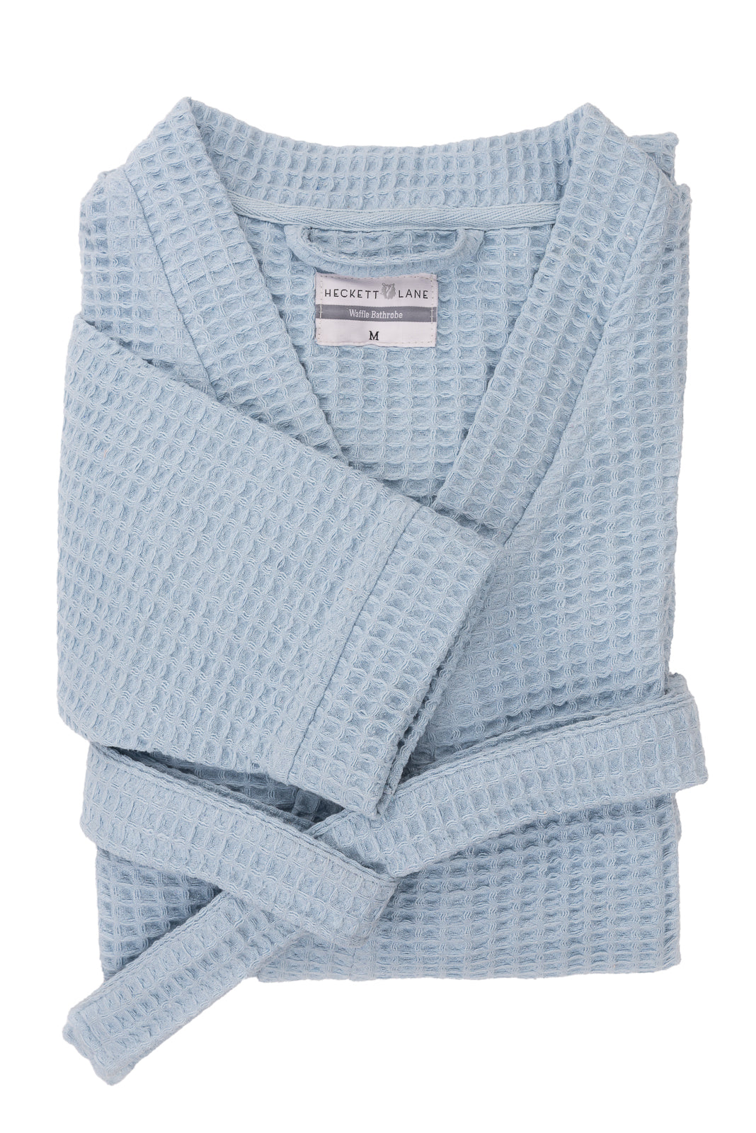 Heckettlane Badjas Wafel Ice Blue - 65% Gerecycled Katoen 35% Andere Vezels