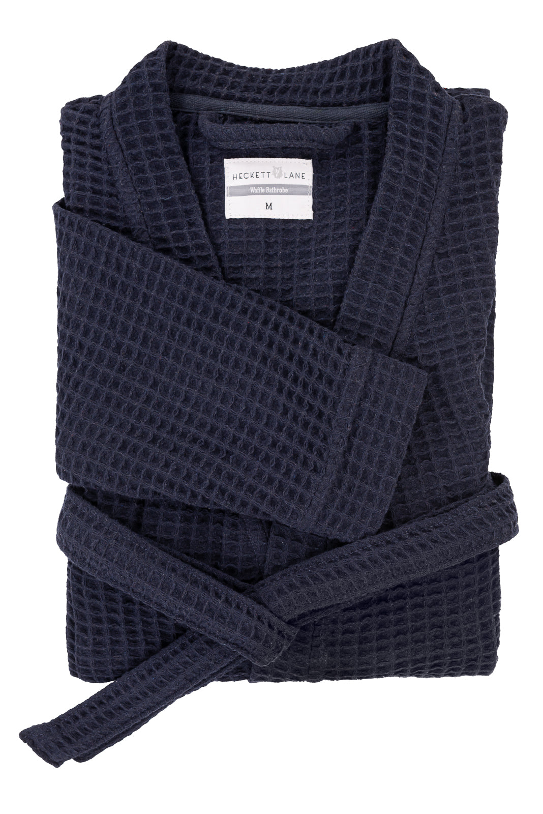 Heckettlane Badjas Wafel Navy Blue - 65% Gerecycled Katoen 35% Andere Vezels