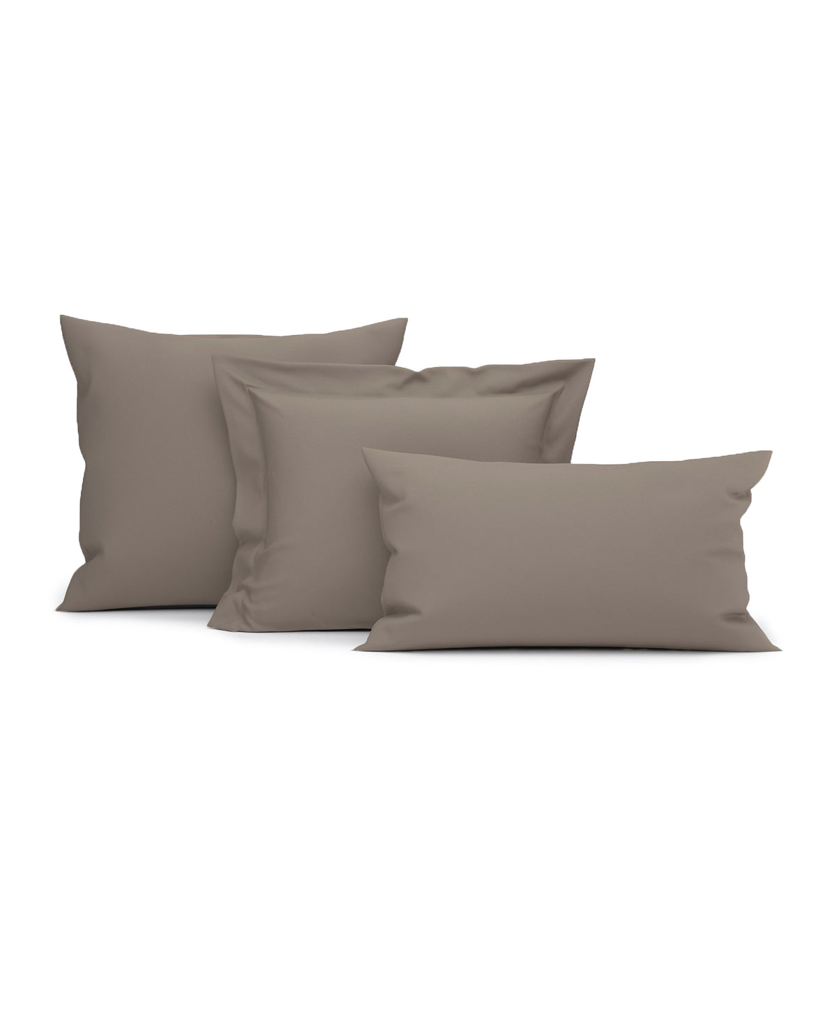 Heckettlane Kussensloop Elementi Taupe Grey - 100% Katoen-Satijn