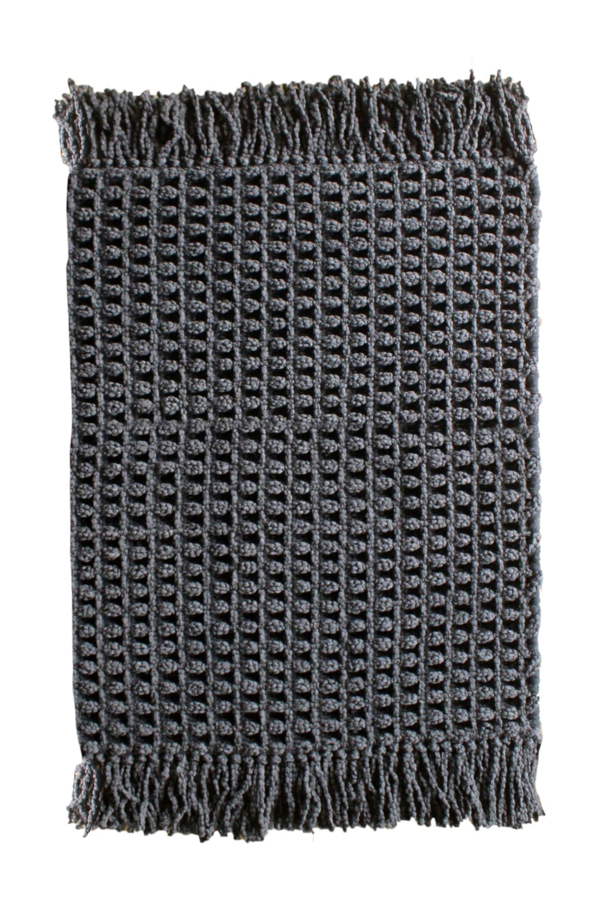 Heckettlane Badmat Madras Dark Grey - 65% Katoen 35% Polyester